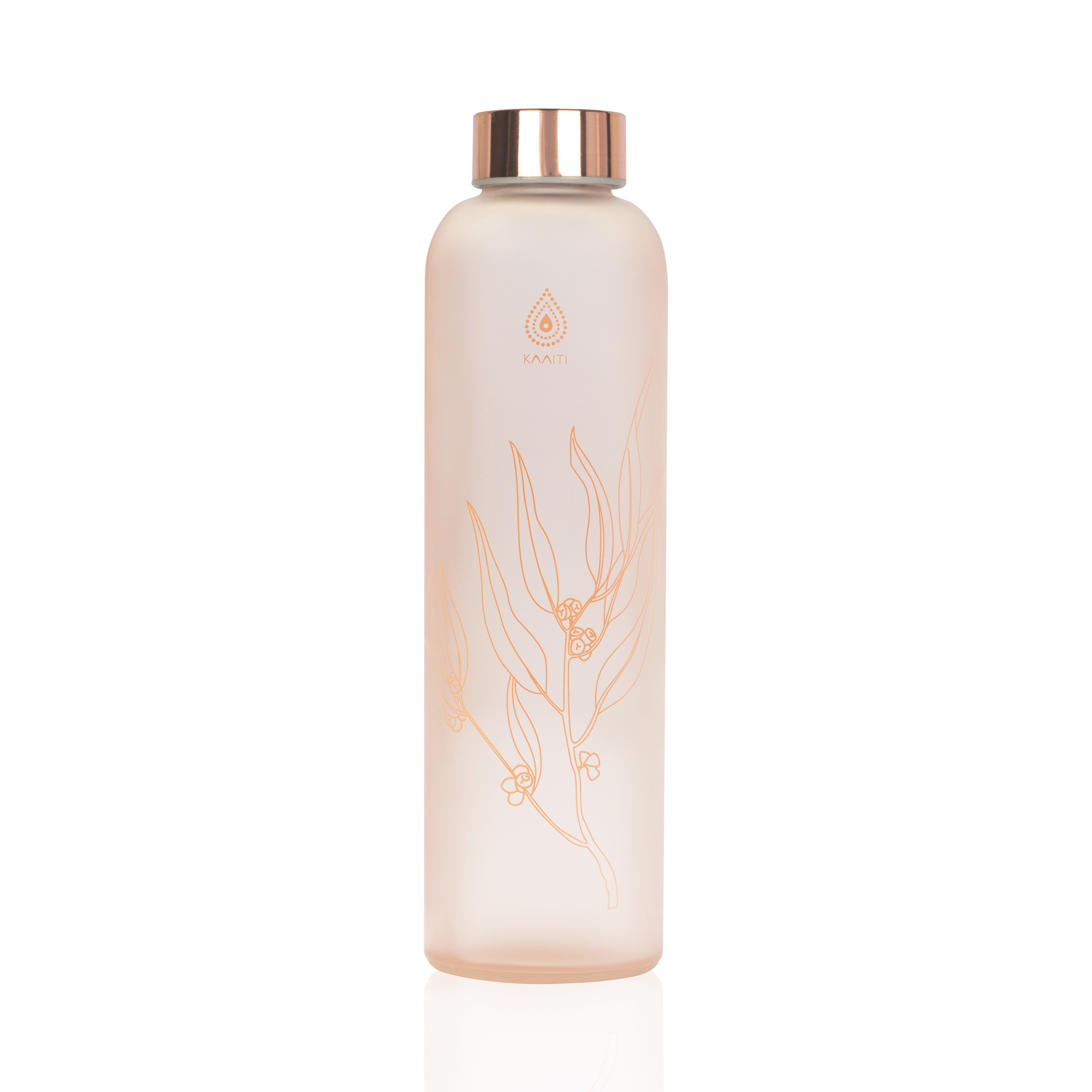 Kaaiti Rose Gum Glass Water Bottle - 750 ml